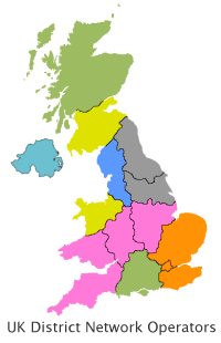 UK District network Operators - see search tool for details UK District network Operators graphic